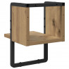 Półka ścienna z półką Dąb rzemieślniczy 20 x 25 x 30 cm