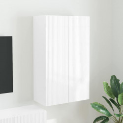 Szafka pod telewizor Wysoki połysk biały 59,5 x 31 x 100 cm