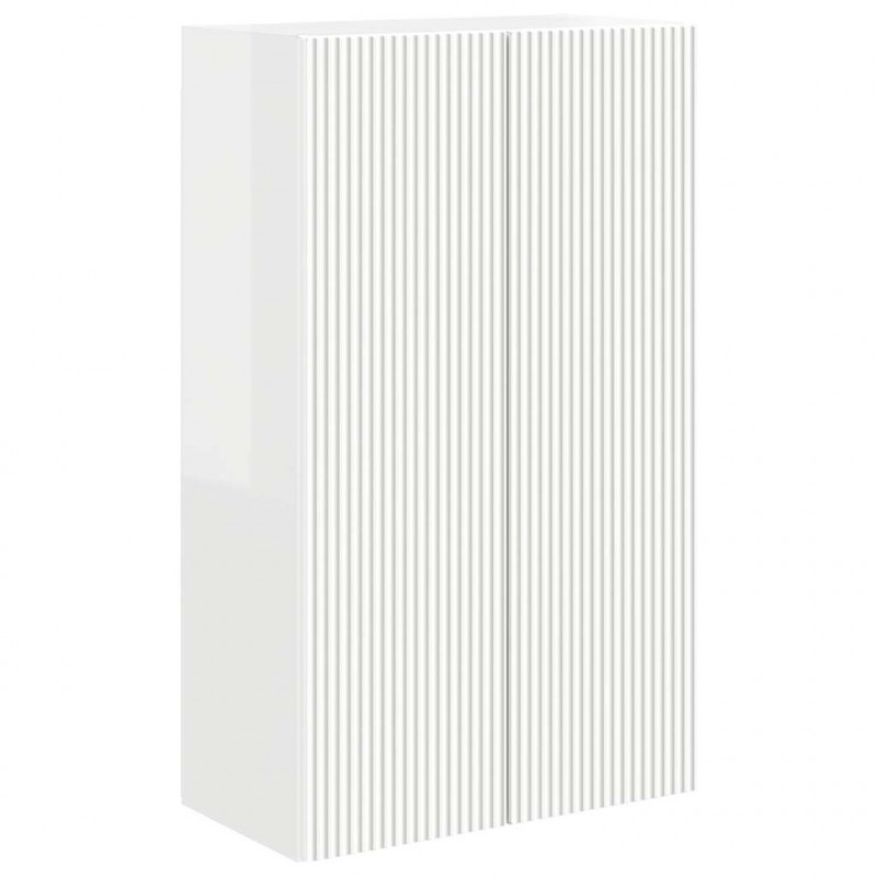 Szafka pod telewizor Wysoki połysk biały 59,5 x 31 x 100 cm