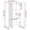 Szafka pod telewizor Stare drewno 59,5 x 31 x 100 cm