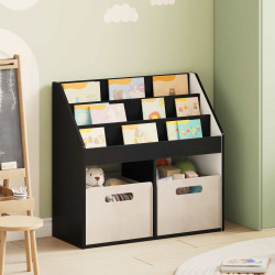 Biblioteczka dla dzieci Czarny 72,5 x 29,5 x 69 cm