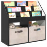 Biblioteczka dla dzieci Czarny 72,5 x 29,5 x 69 cm