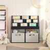 Biblioteczka dla dzieci Czarny 72,5 x 29,5 x 69 cm