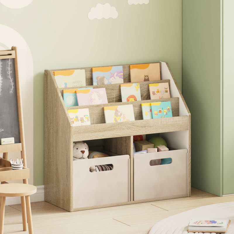 Biblioteczka dla dzieci Dąb Sonoma 72,5 x 29,5 x 69 cm