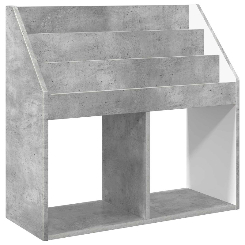 Biblioteczka dla dzieci Betonowy szary 72,5 x 29,5 x 69 cm