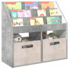 Biblioteczka dla dzieci Betonowy szary 72,5 x 29,5 x 69 cm