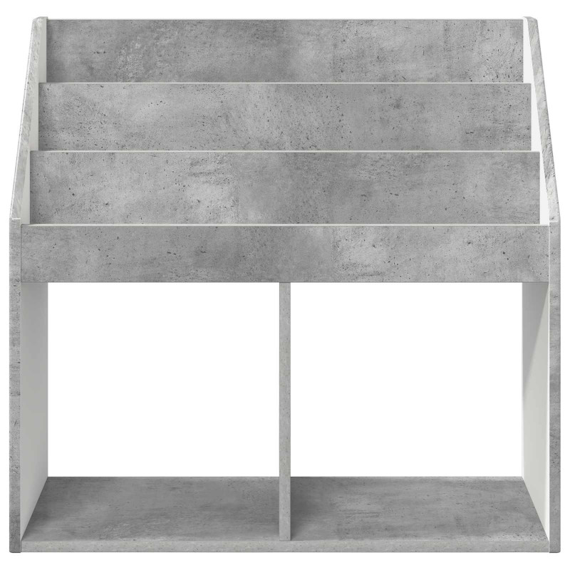 Biblioteczka dla dzieci Betonowy szary 72,5 x 29,5 x 69 cm