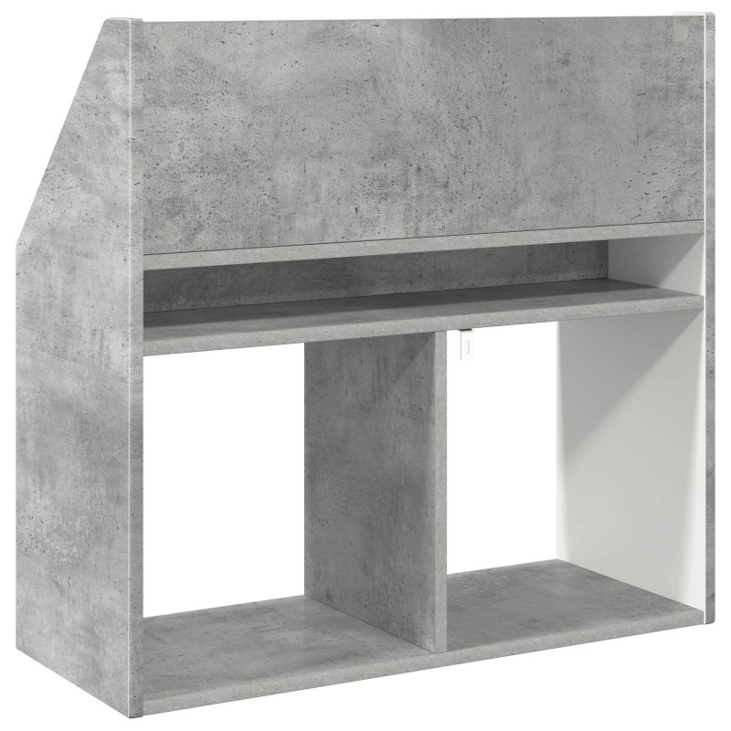 Biblioteczka dla dzieci Betonowy szary 72,5 x 29,5 x 69 cm