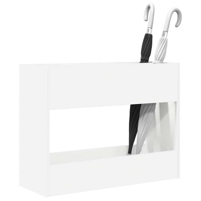 Stojak na parasol Biały 65 x 24 x 50 cm Materiał drewnopochodny
