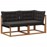 Modułowa sofa na zewnątrz 7 Sztuka Naturalny Lite Drewno Akacji