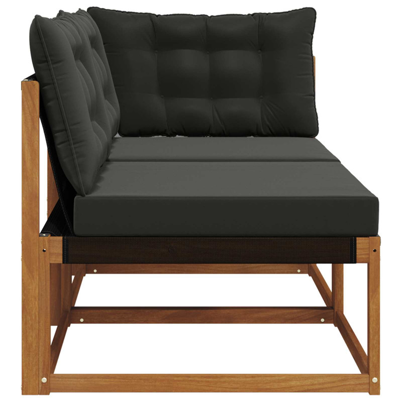 Modułowa sofa na zewnątrz 7 Sztuka Naturalny Lite Drewno Akacji