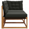 Modułowa sofa na zewnątrz 7 Sztuka Naturalny Lite Drewno Akacji