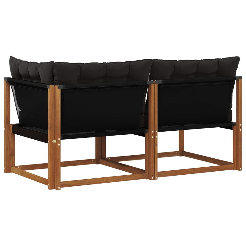Modułowa sofa na zewnątrz 7 Sztuka Naturalny Lite Drewno Akacji