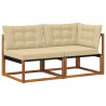 Modułowa sofa na zewnątrz 7 Sztuka Naturalny Lite Drewno Akacji