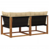 Modułowa sofa na zewnątrz 7 Sztuka Naturalny Lite Drewno Akacji