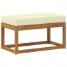 Stoolbench na zewnątrz Naturalny i Kremowy 79 x 43 x 37 cm