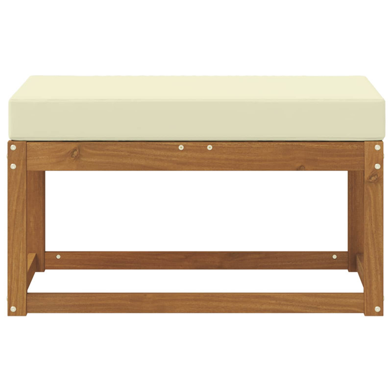 Stoolbench na zewnątrz Naturalny i Kremowy 79 x 43 x 37 cm