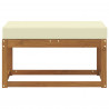 Stoolbench na zewnątrz Naturalny i Kremowy 79 x 43 x 37 cm