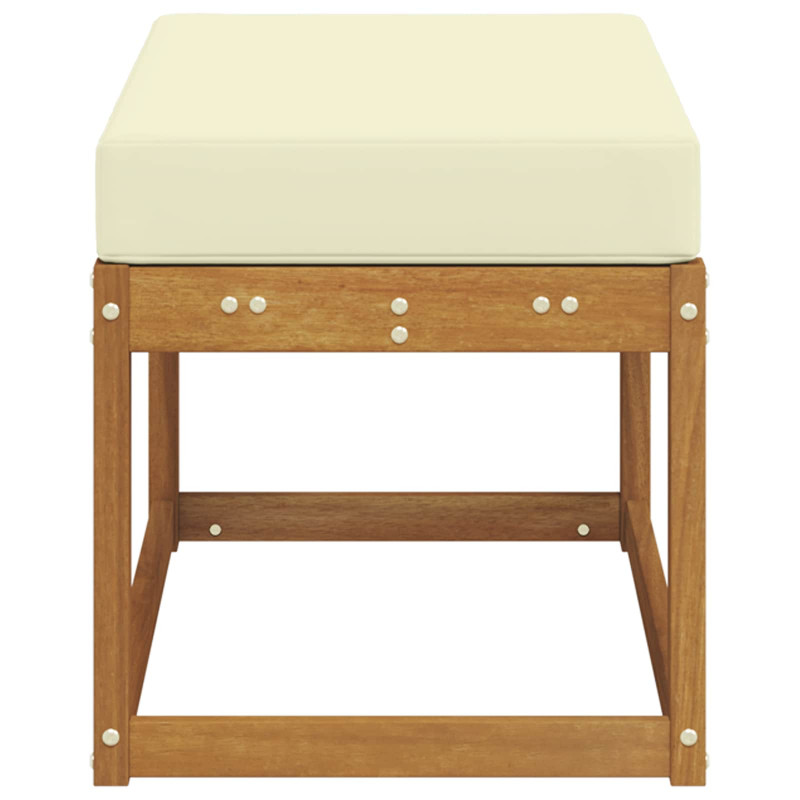 Stoolbench na zewnątrz Naturalny i Kremowy 79 x 43 x 37 cm