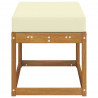 Stoolbench na zewnątrz Naturalny i Kremowy 79 x 43 x 37 cm