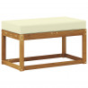 Stoolbench na zewnątrz Naturalny i Kremowy 79 x 43 x 37 cm