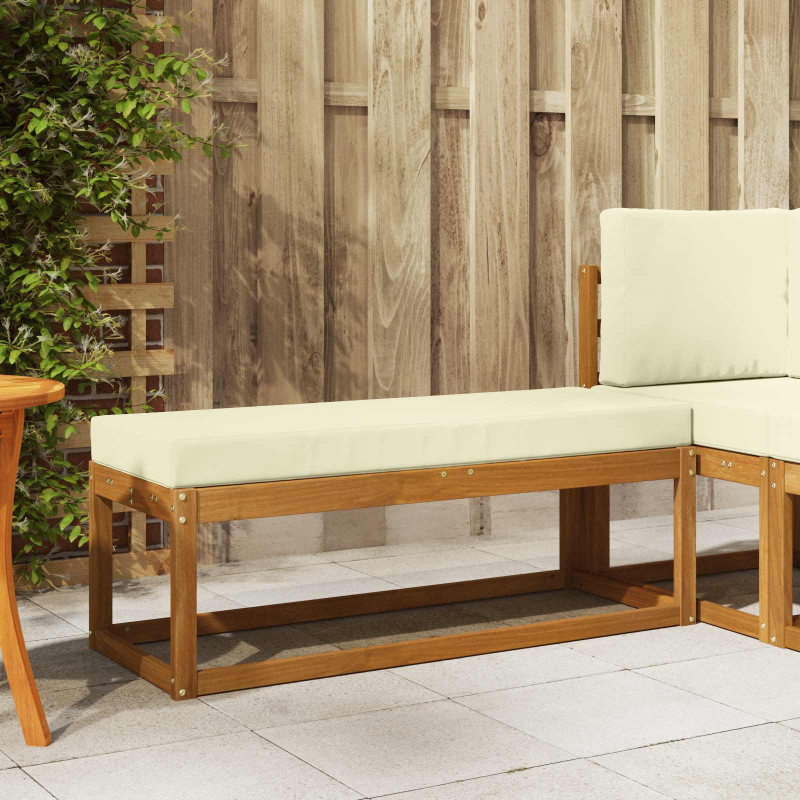 Stoolbench na zewnątrz Naturalny i Kremowy 115 x 43 x 45 cm