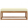 Stoolbench na zewnątrz Naturalny i Kremowy 115 x 43 x 45 cm
