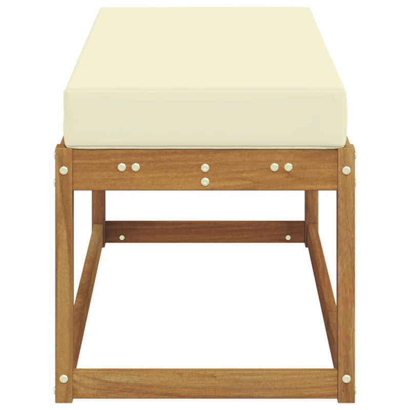 Stoolbench na zewnątrz Naturalny i Kremowy 115 x 43 x 45 cm