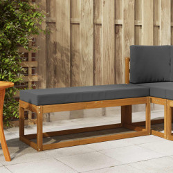 Stoolbench na zewnątrz Naturalny i Antracytowy 115 x 43 x 45 cm