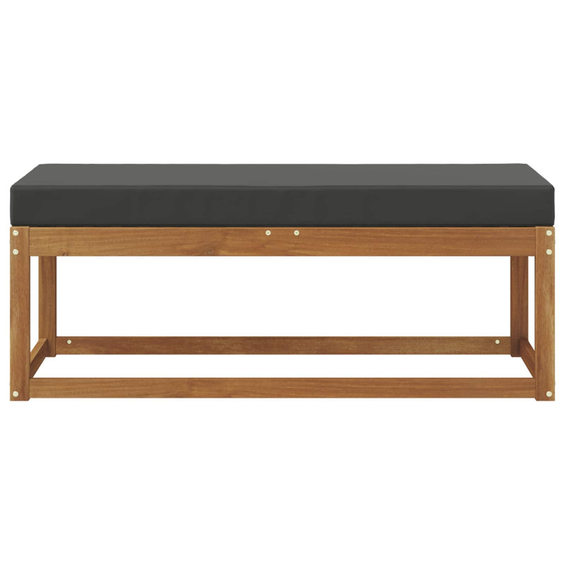 Stoolbench na zewnątrz Naturalny i Antracytowy 115 x 43 x 45 cm