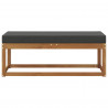Stoolbench na zewnątrz Naturalny i Antracytowy 115 x 43 x 45 cm