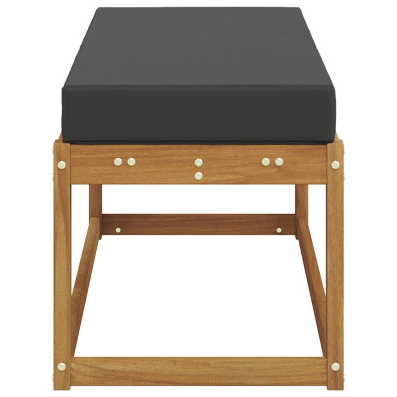 Stoolbench na zewnątrz Naturalny i Antracytowy 115 x 43 x 45 cm