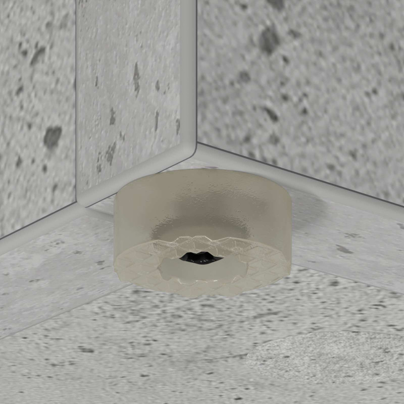 Stojak na parasol Betonowy szary 20 x 20 x 55,5 cm