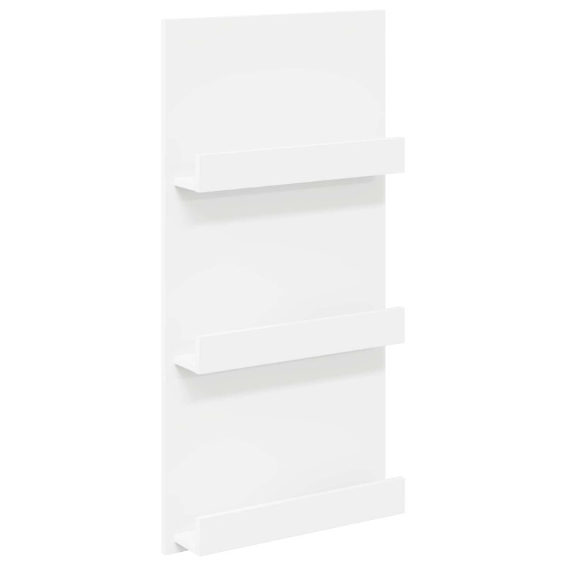 Regał na gazety Biały 51 x 11 x 102 cm Materiał drewnopochodny
