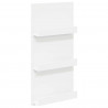 Regał na gazety Biały 51 x 11 x 102 cm Materiał drewnopochodny