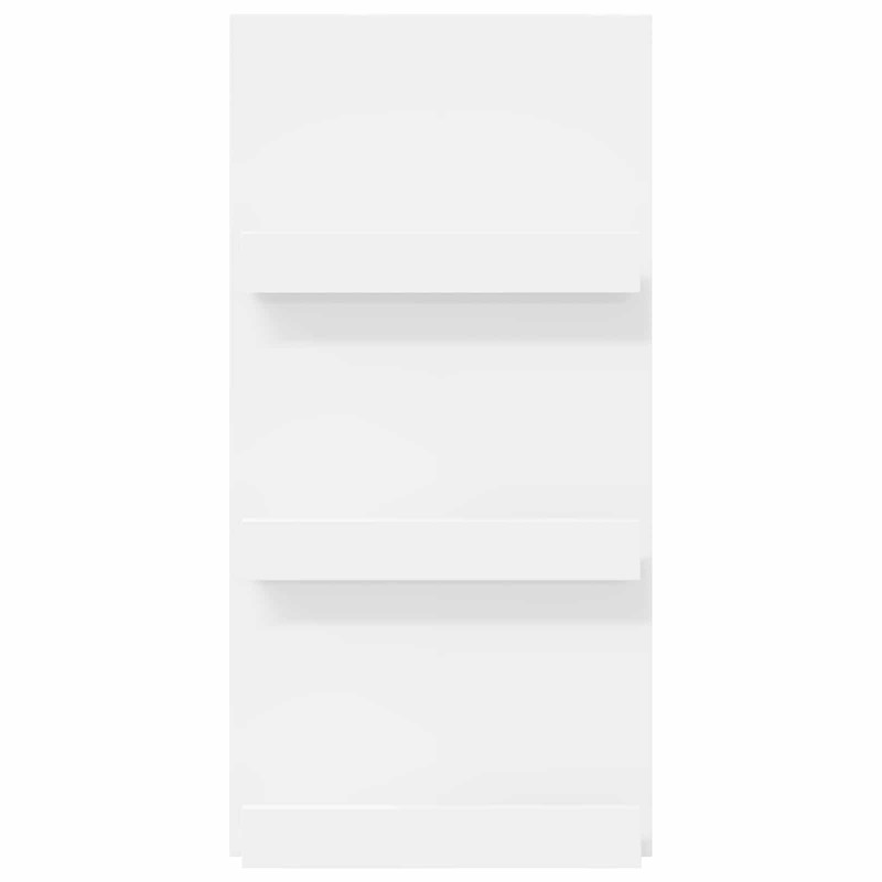 Regał na gazety Biały 51 x 11 x 102 cm Materiał drewnopochodny