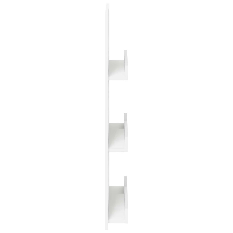 Regał na gazety Biały 51 x 11 x 102 cm Materiał drewnopochodny
