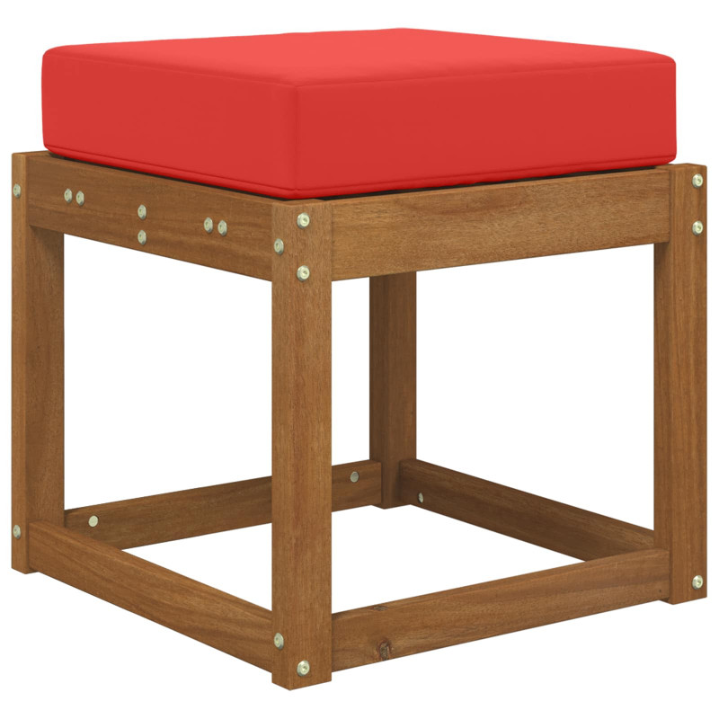 Poduszka siedzeniowa na zewnątrz Czerwony 40 x 40 x 8 cm
