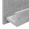 Regał na gazety z półką Betonowy szary 51 x 11 x 102 cm