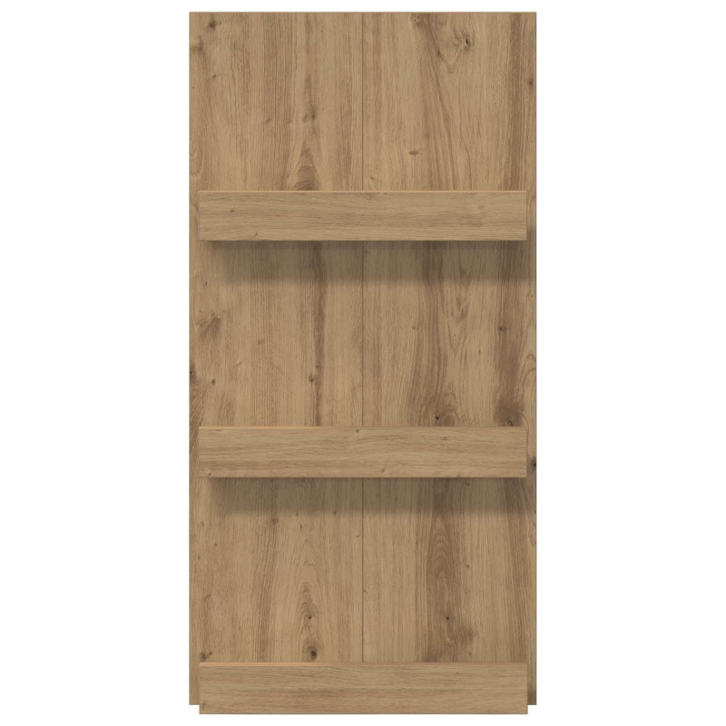 Regał na gazety z półką Dąb rzemieślniczy 51 x 11 x 102 cm