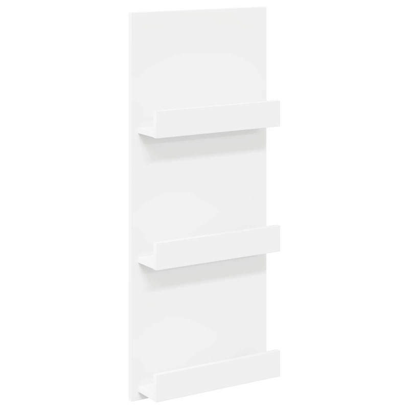 Regał na gazety Biały 51 x 11 x 102 cm Materiał drewnopochodny