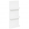Regał na gazety Biały 51 x 11 x 102 cm Materiał drewnopochodny