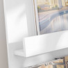 Regał na gazety Biały 51 x 11 x 102 cm Materiał drewnopochodny
