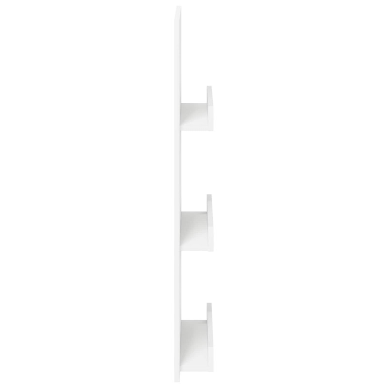 Regał na gazety Biały 51 x 11 x 102 cm Materiał drewnopochodny