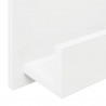 Regał na gazety Biały 51 x 11 x 102 cm Materiał drewnopochodny