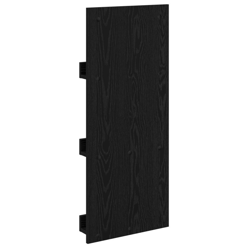 Regał na gazety z półką Czarny Dąb 43 x 11 x 102 cm