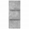 Regał na gazety z półką Betonowy szary 43 x 11 x 102 cm