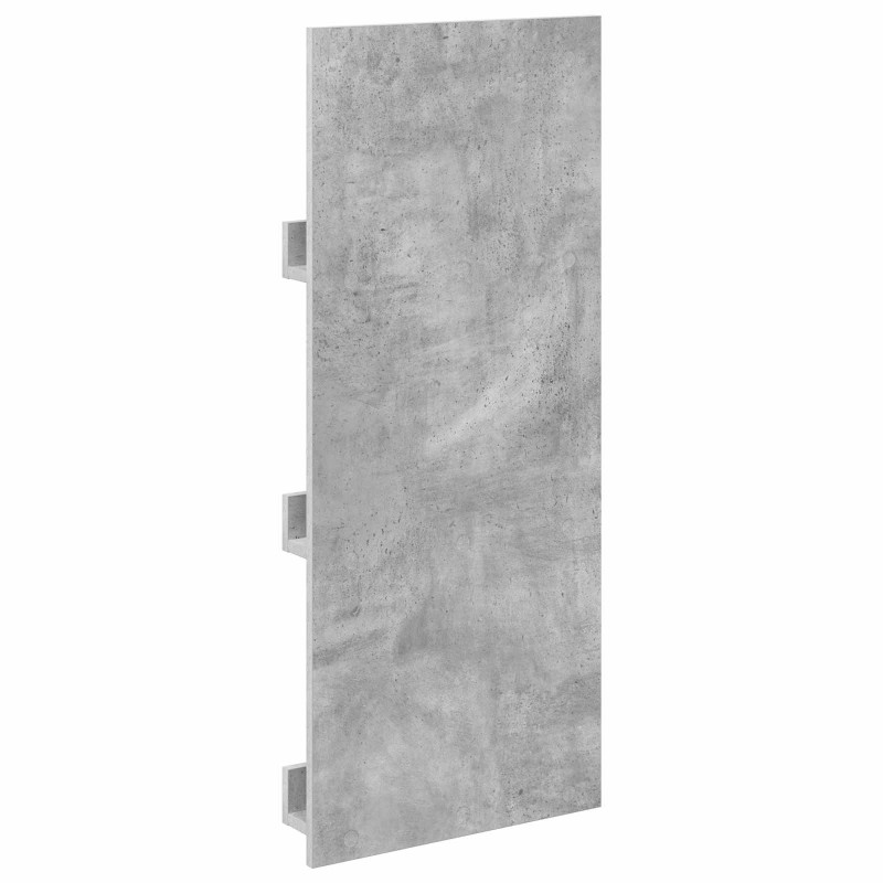 Regał na gazety z półką Betonowy szary 43 x 11 x 102 cm