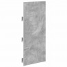 Regał na gazety z półką Betonowy szary 43 x 11 x 102 cm
