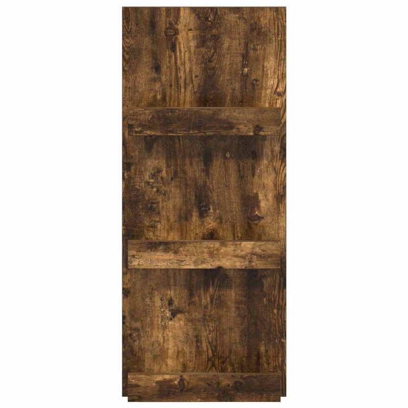Regał na gazety z półką Dąb wędzony 43 x 11 x 102 cm